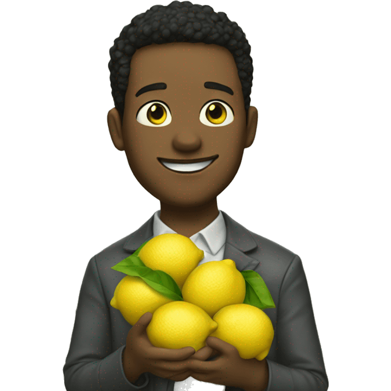 Ryan holding lemons emoji