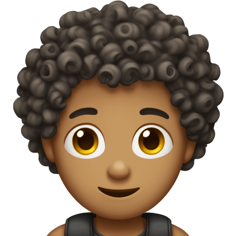 curly coily hair boy emoji