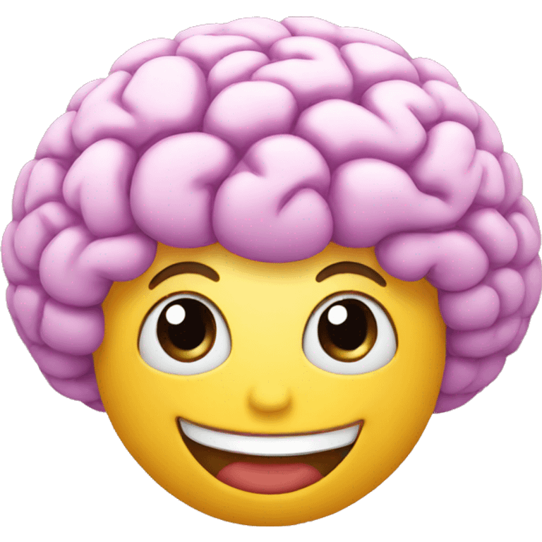 smiling brain emoji