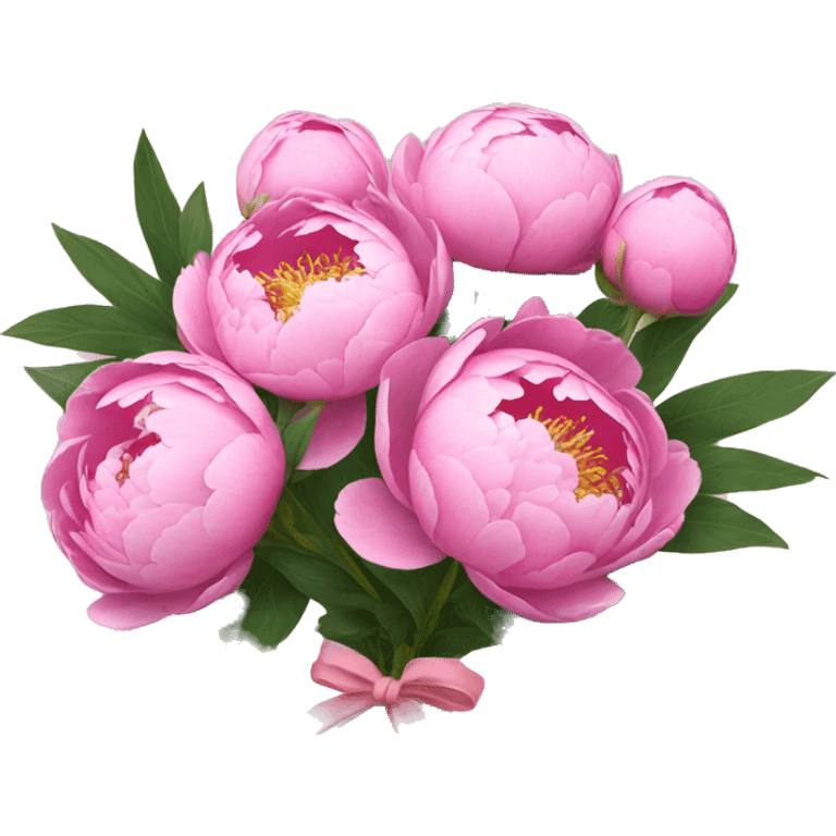 Bouquet of peonies  emoji