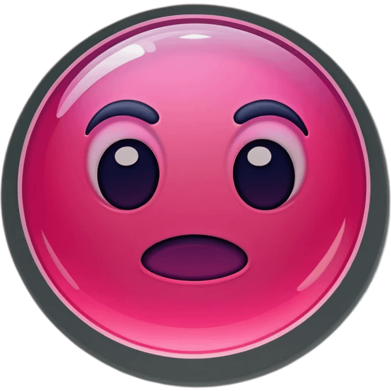 Pink iOS emoji bubble emoji