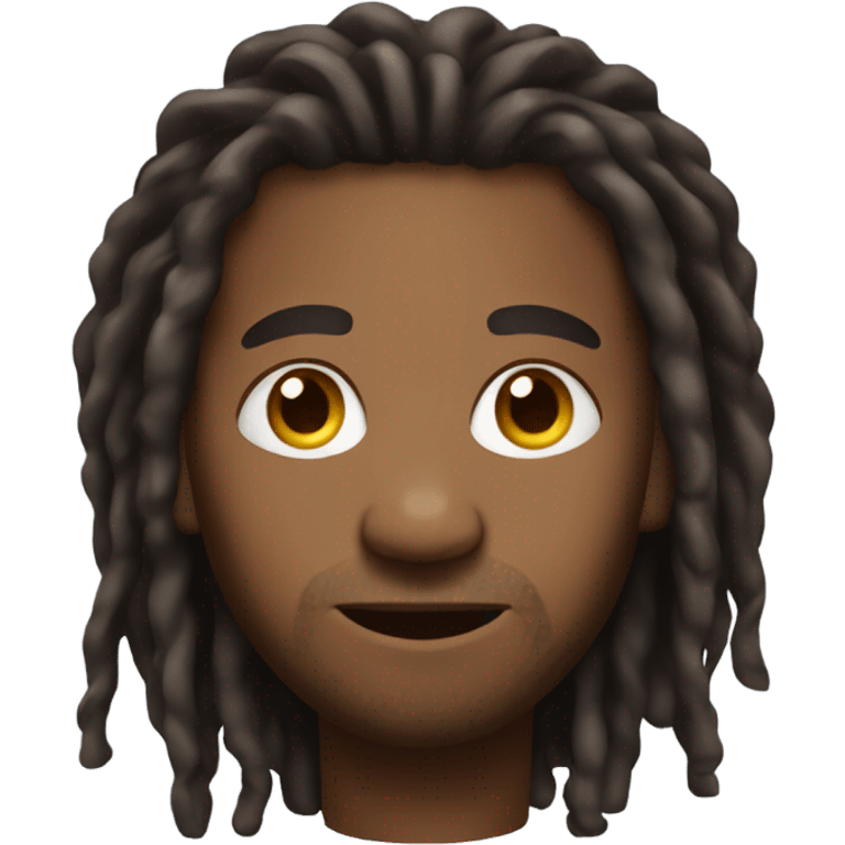 brownskin man with dreads emoji