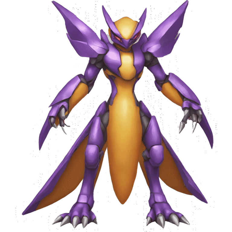  Cool Edgy Godly Futuristic Digimon-Fakemon-Genesect-Reptile full body emoji