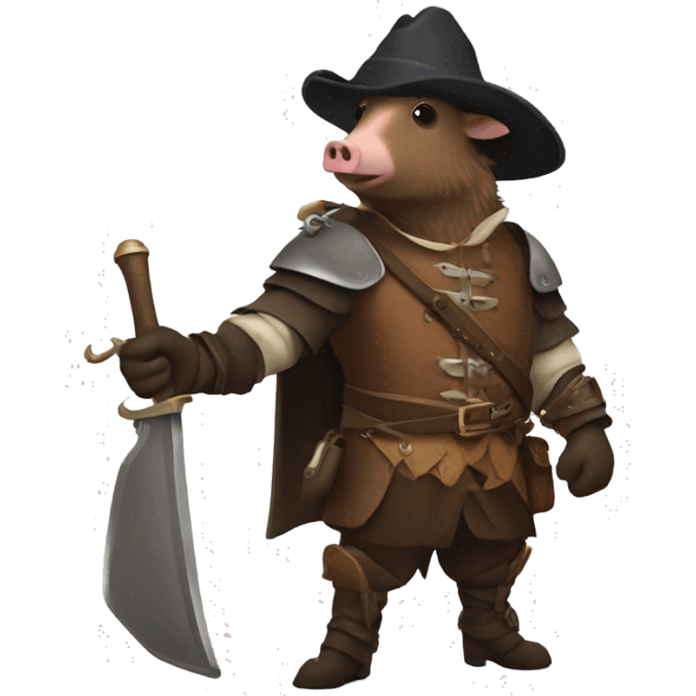 boar musketeer emoji