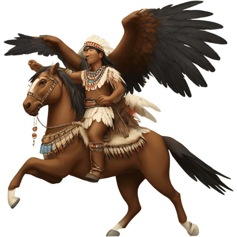 chief flying on an eagle emoji