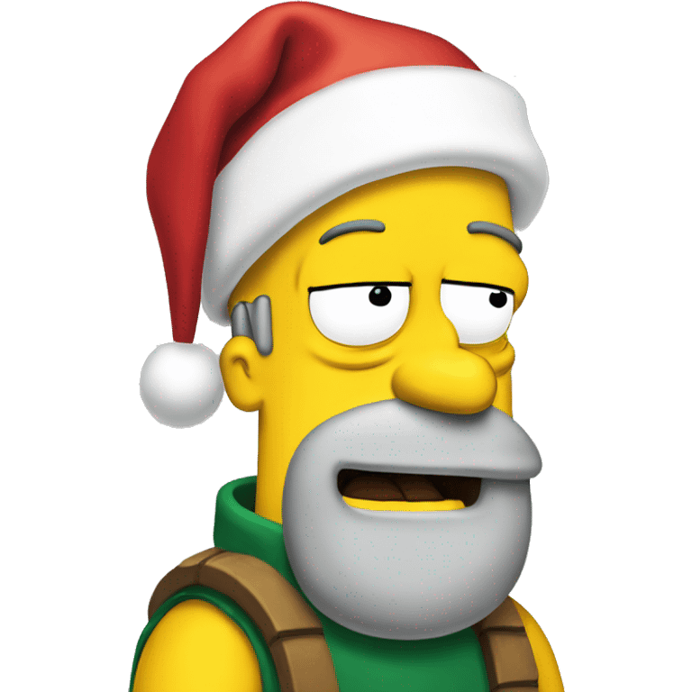 Homer Simpson Christmas  emoji