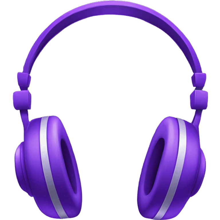 Purple headphones emoji