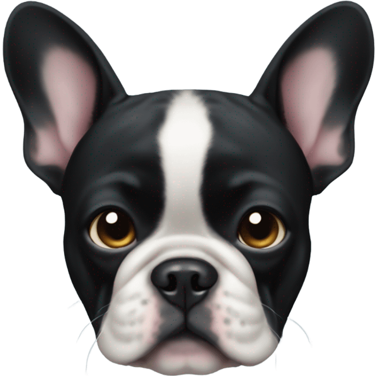 black french bulldog  emoji