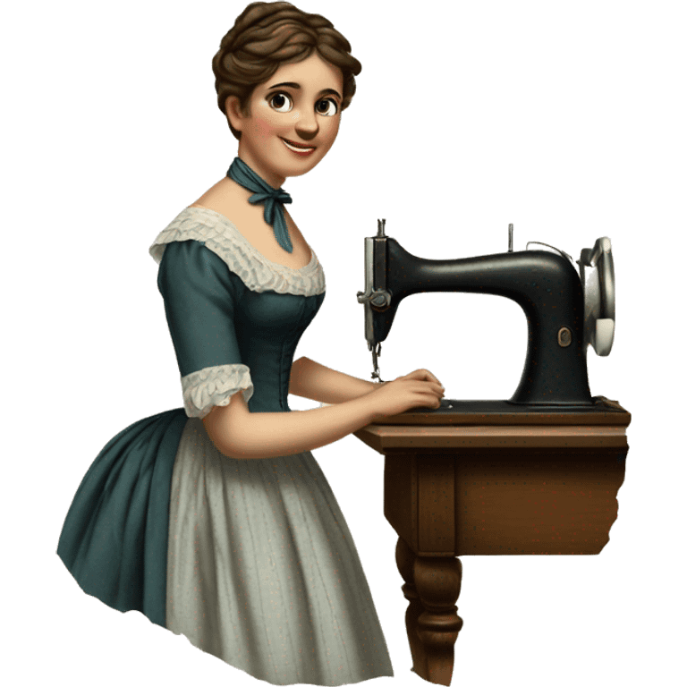 seamstress of the late 19th century emoji