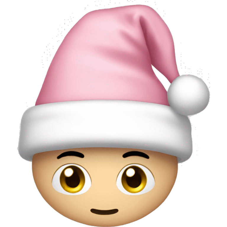 light pink santa hat emoji