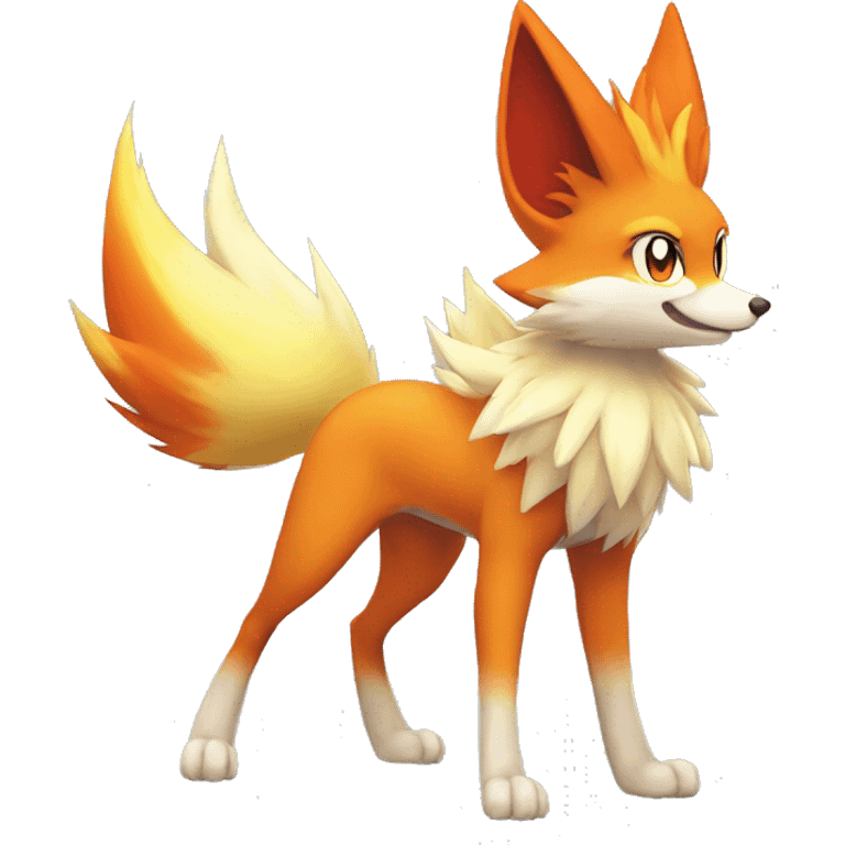  Delphox-Braixen-Fennekin-Fakemon Full body emoji