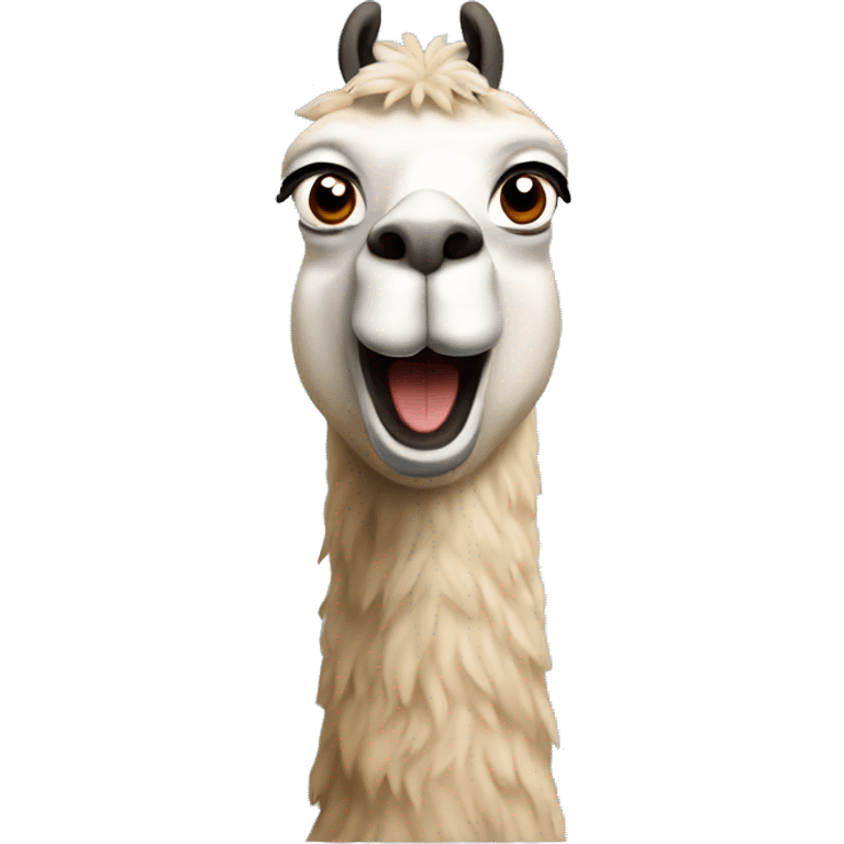 surprised lama emoji