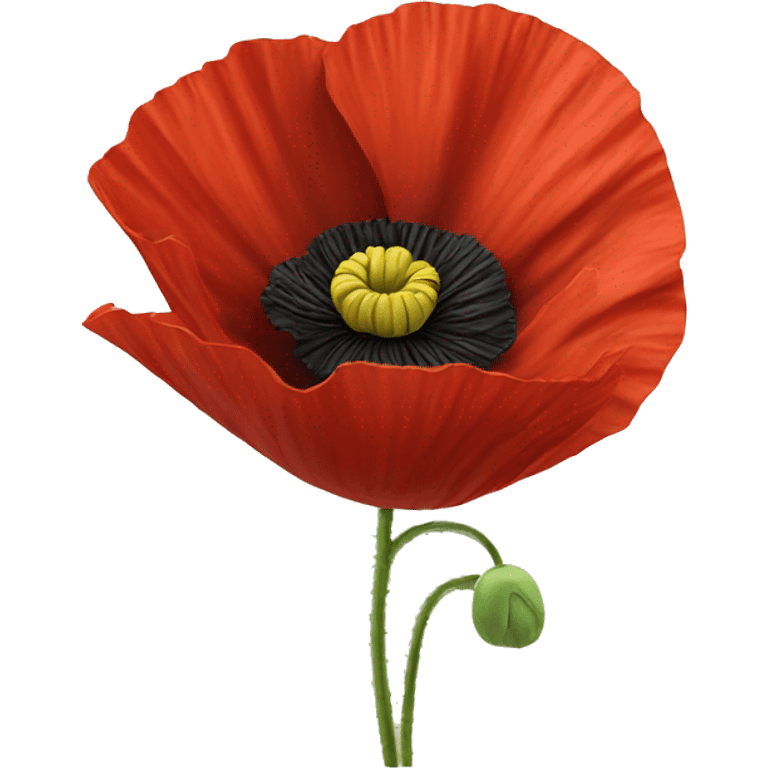 red poppy emoji