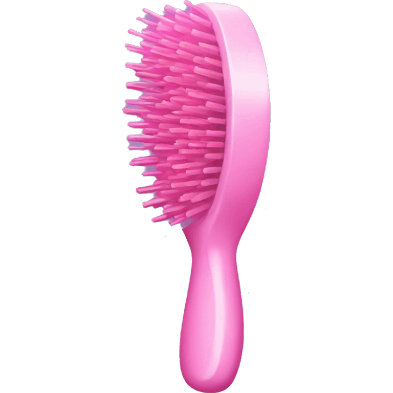 Pink hairbrush  emoji