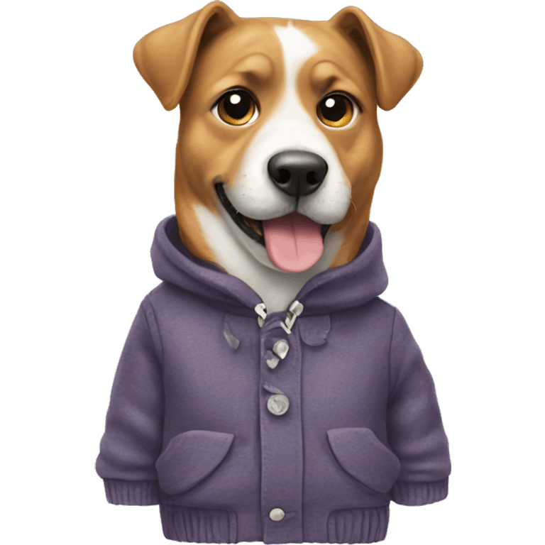 Dog with clothes on emoji