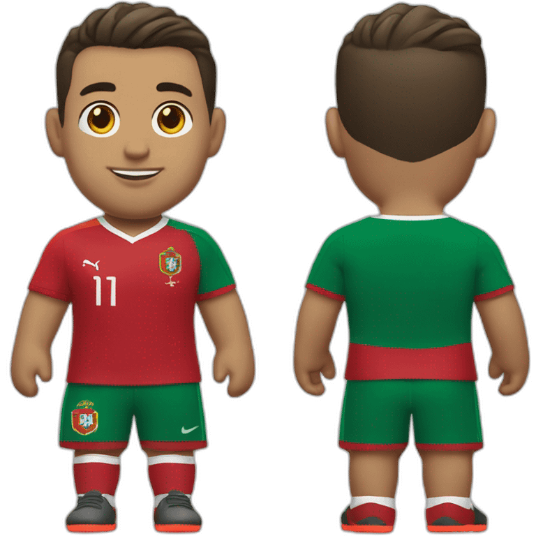 Ronaldo avec le maillot du Portugal emoji