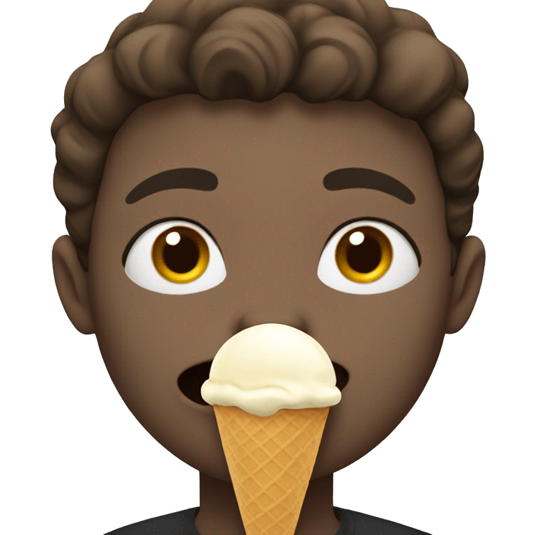 person licking ice cream emoji