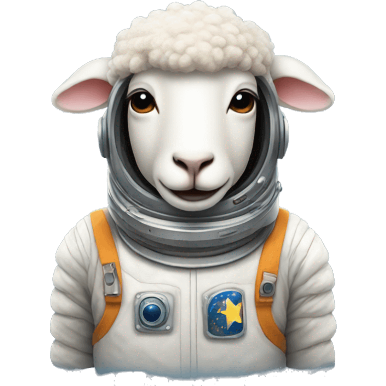 sheep in spacesuit emoji