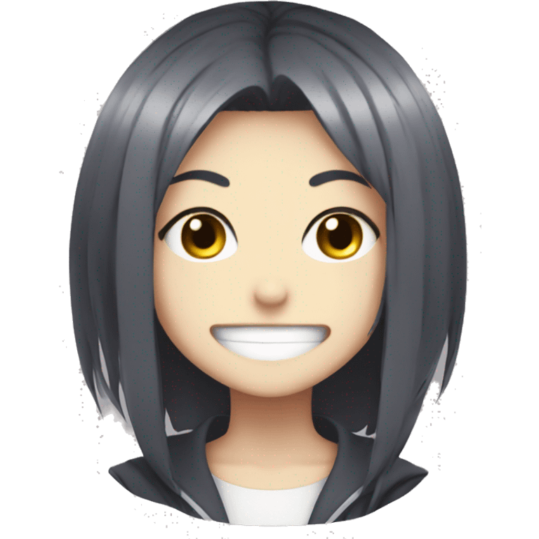 anime girl with evil smile  emoji