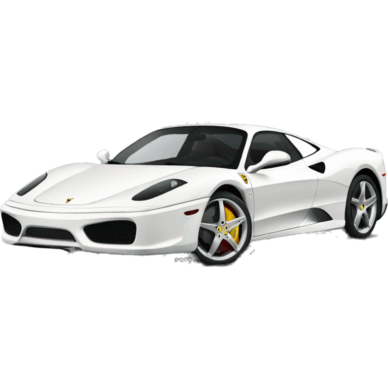 white ferrari emoji