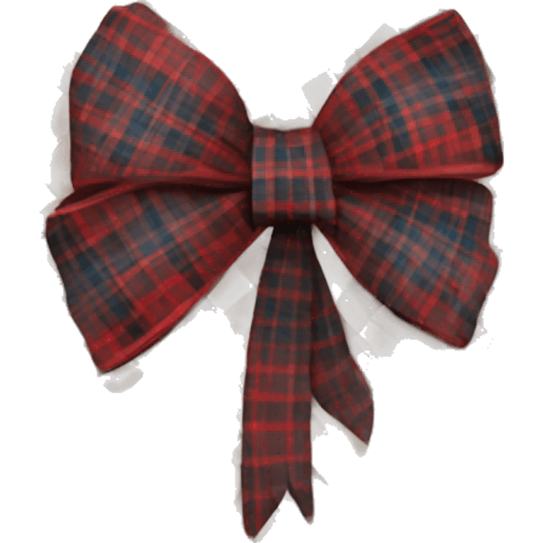 Plaid bow emoji