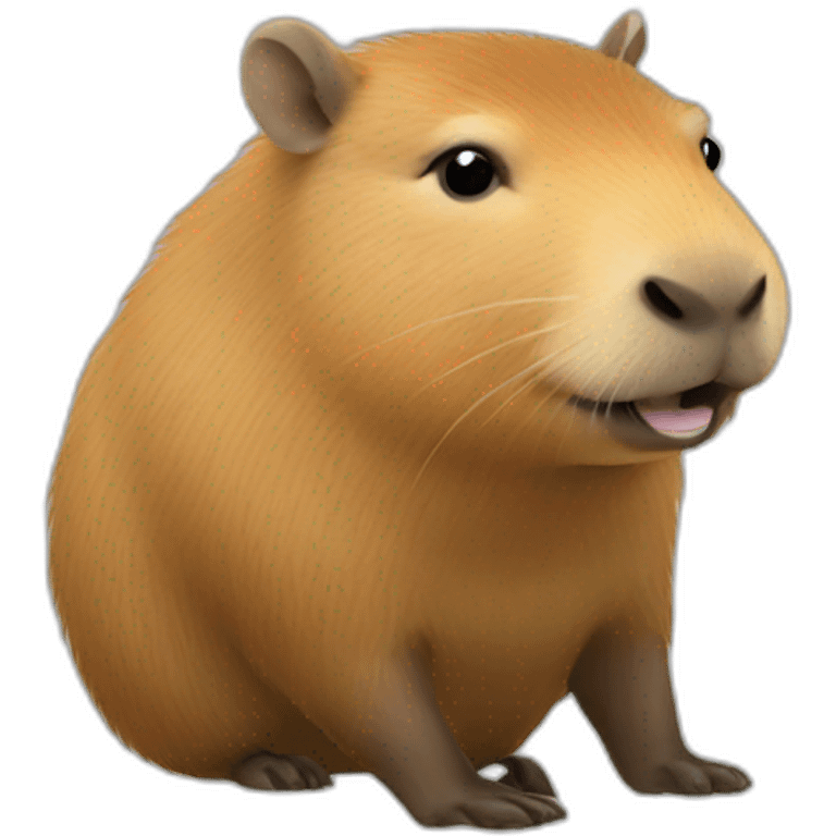 capybara in a suti emoji