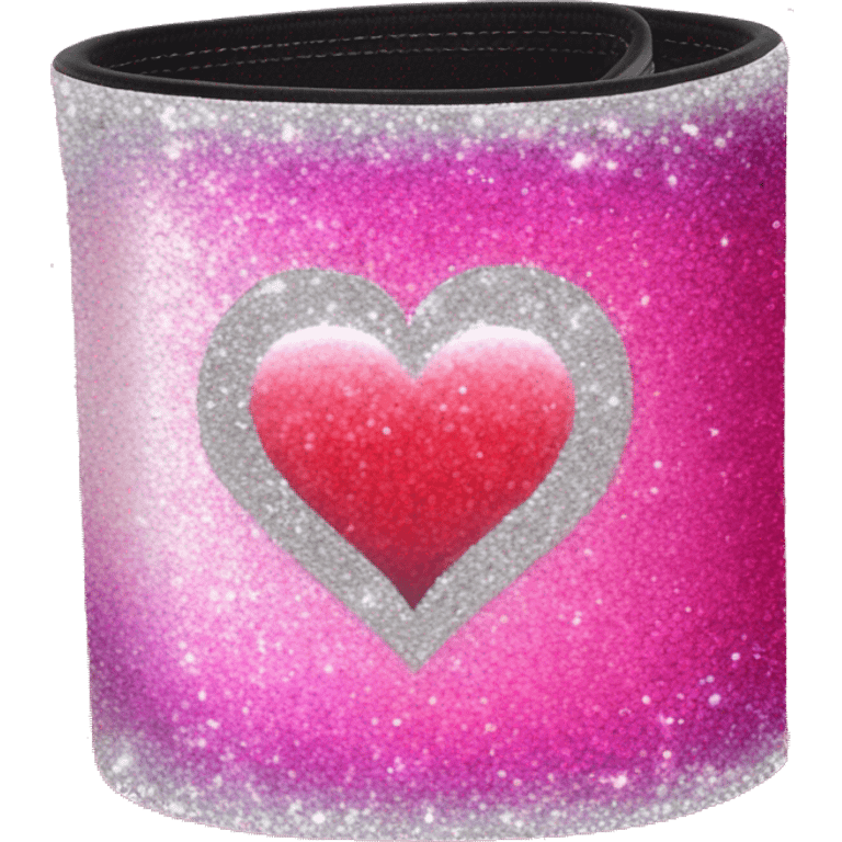 Pink ombre blood pressure cuff with glitter  emoji