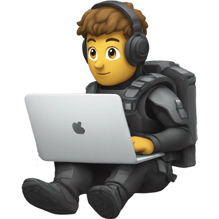 cybersportsman with laptop emoji