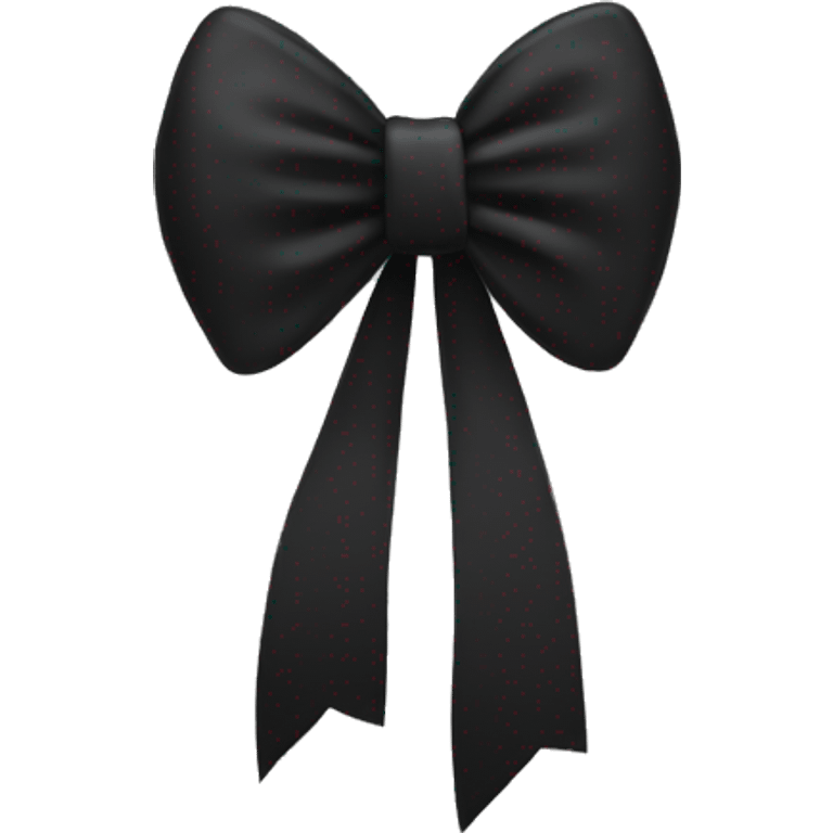 A black bow emoji