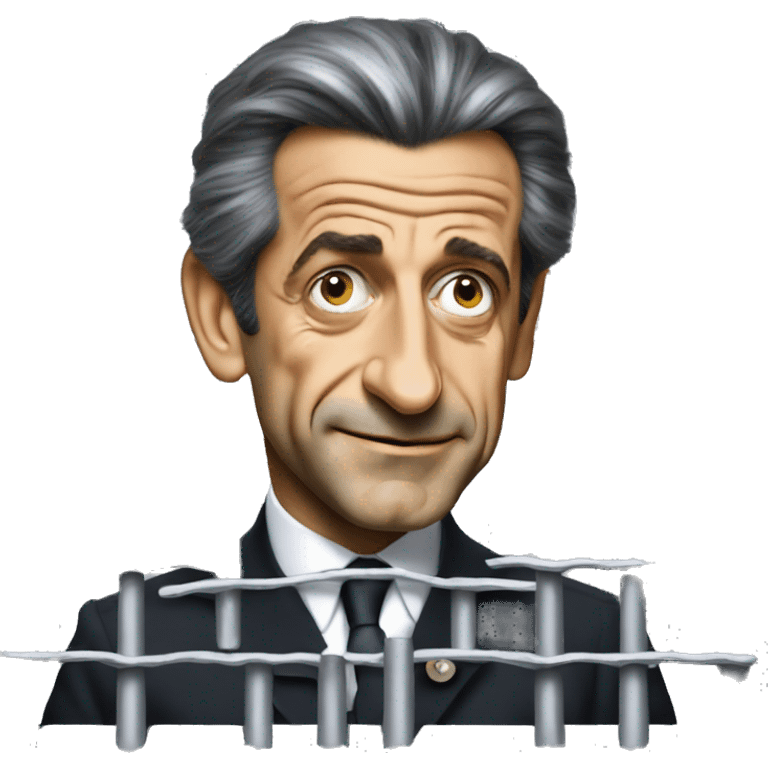 Nicolas sarkozy holding bars emoji