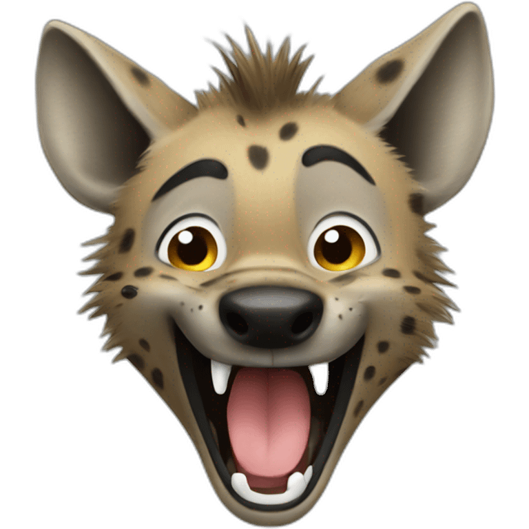 Hyena laugh emoji