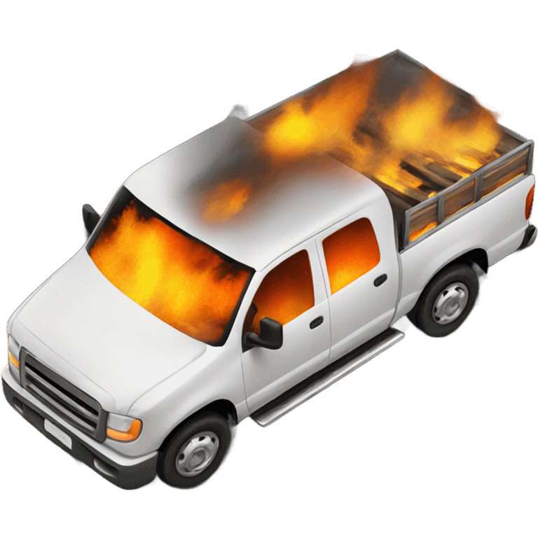 Fire on truck emoji