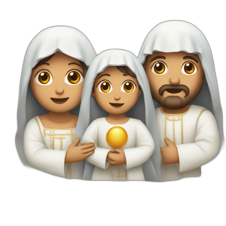 Nacimiento de Jesús, María y Jose emoji