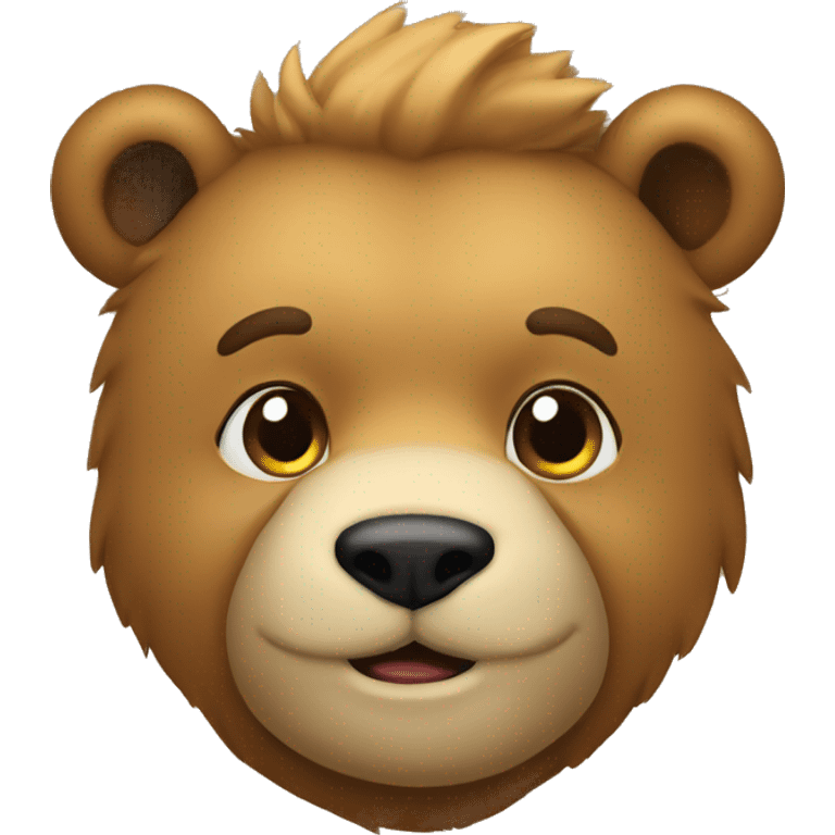 Urso bravo emoji