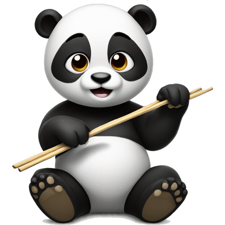 panda holding chop sticks  emoji