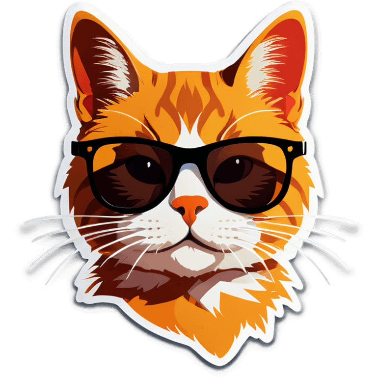 Cat with sunglasses emoji