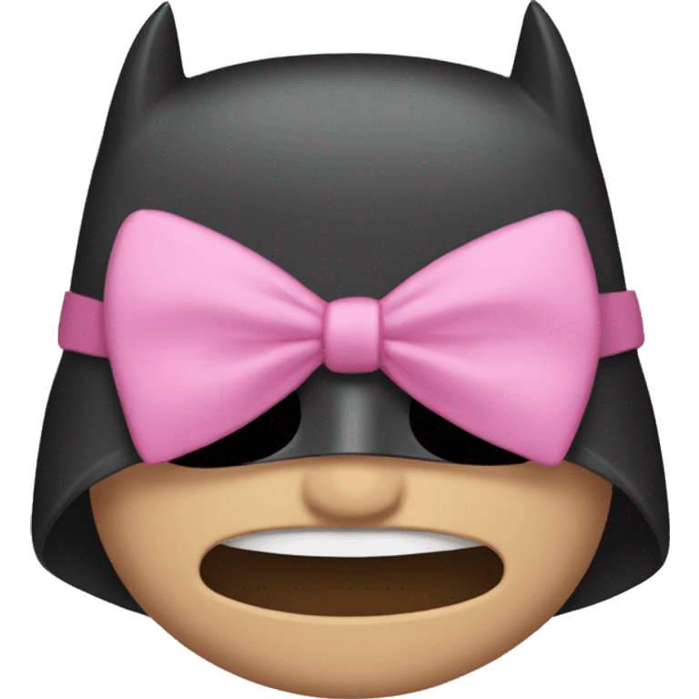 batman with pink bow emoji