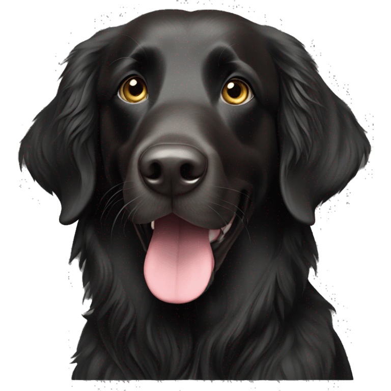 Flat coated retriever  emoji