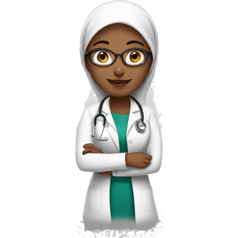 Beautiful Muslim doctor  emoji