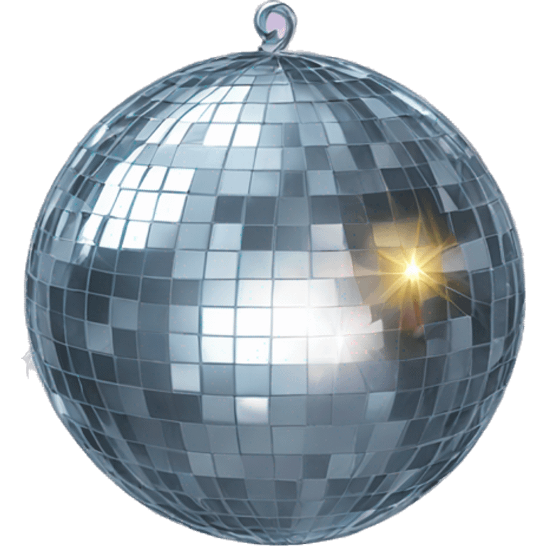 Mirrorball with bow emoji