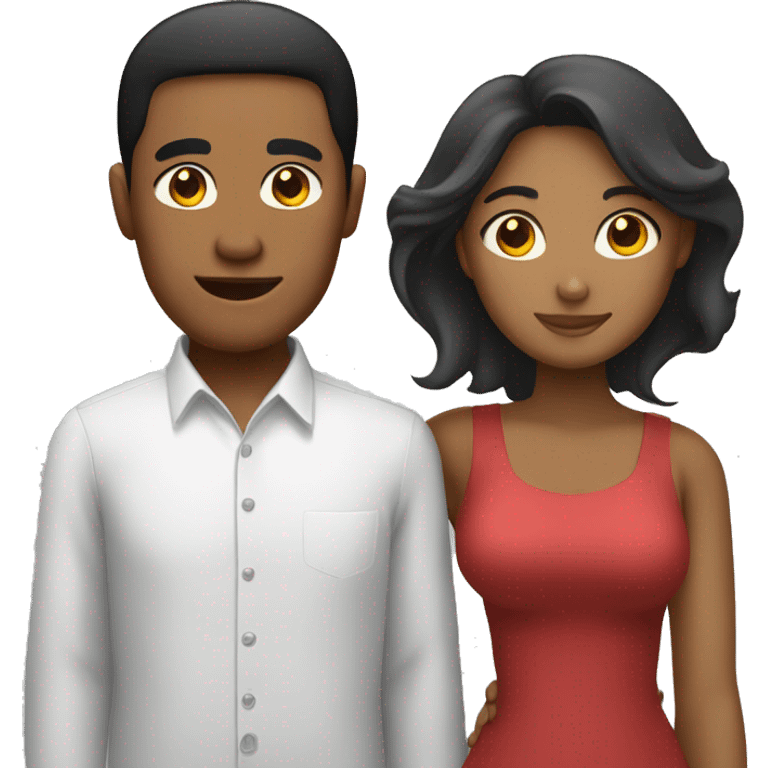 Filipino Man and Haitian Woman Couple emoji