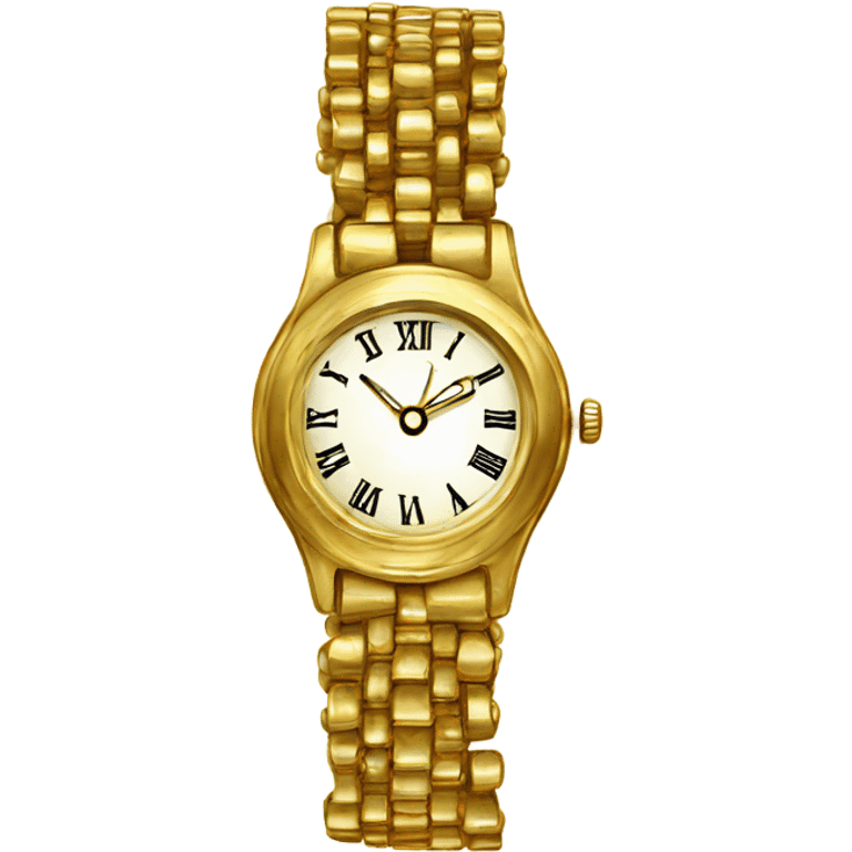 Gold watch for women vintage emoji