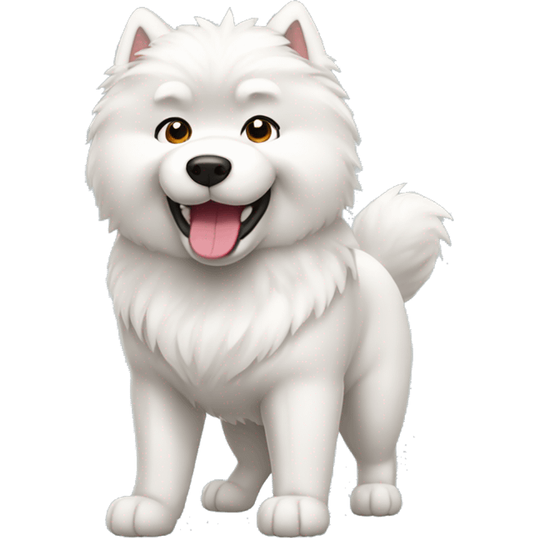 flexing samoyed emoji