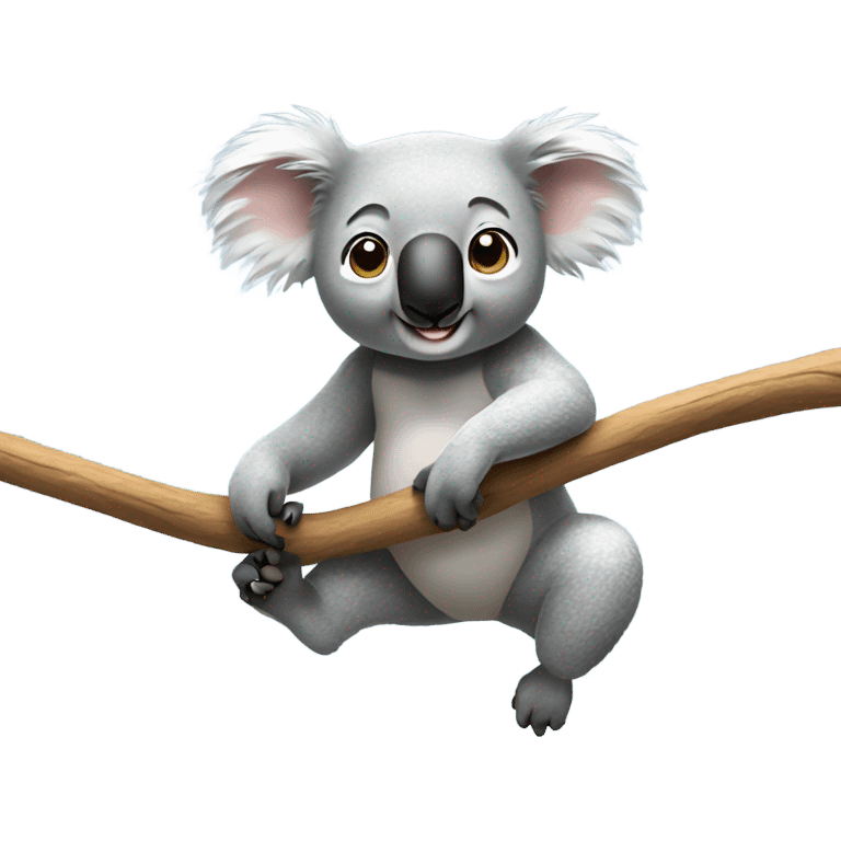 Koala doing gymnastics emoji