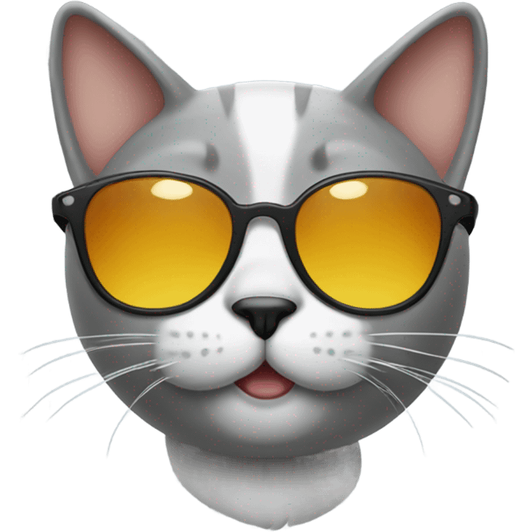 Cat with sunglasses emoji