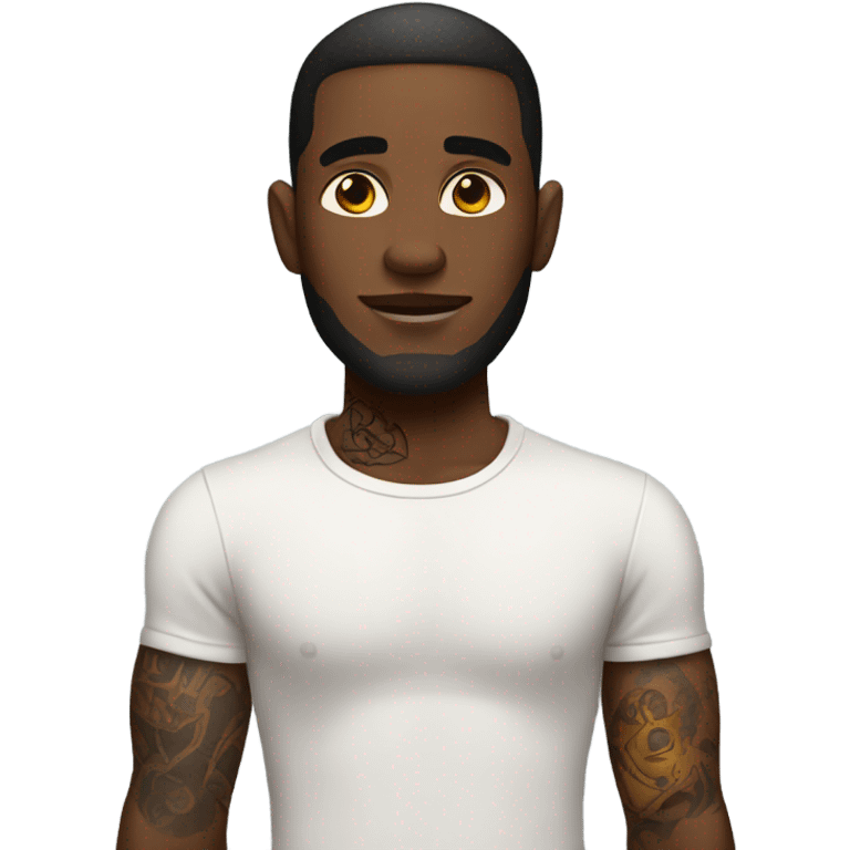 Guy with tatoos emoji