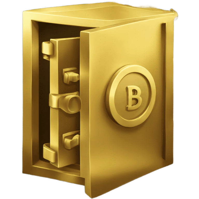 Gold money vault emoji