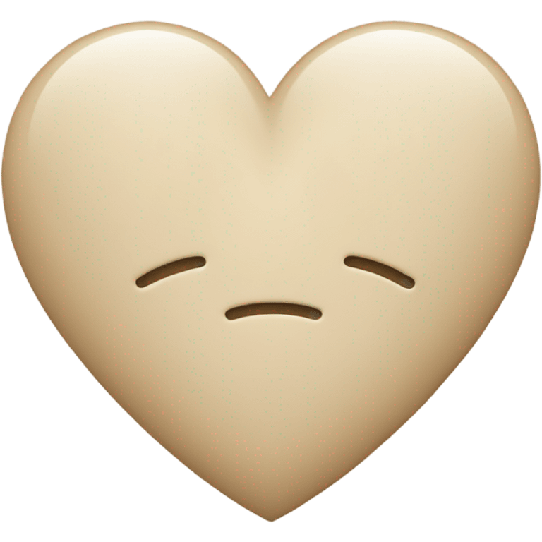 Heart beige  emoji