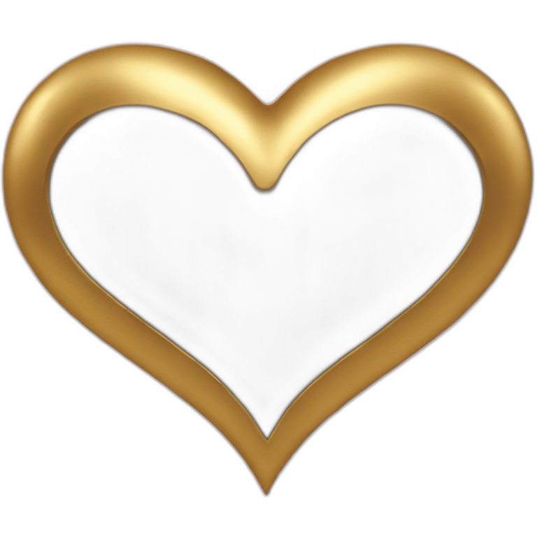 Gold heart emoji