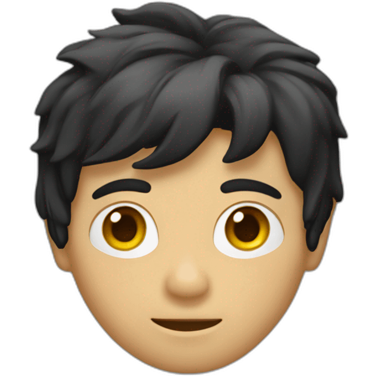 Marty mcfly with black hair emoji